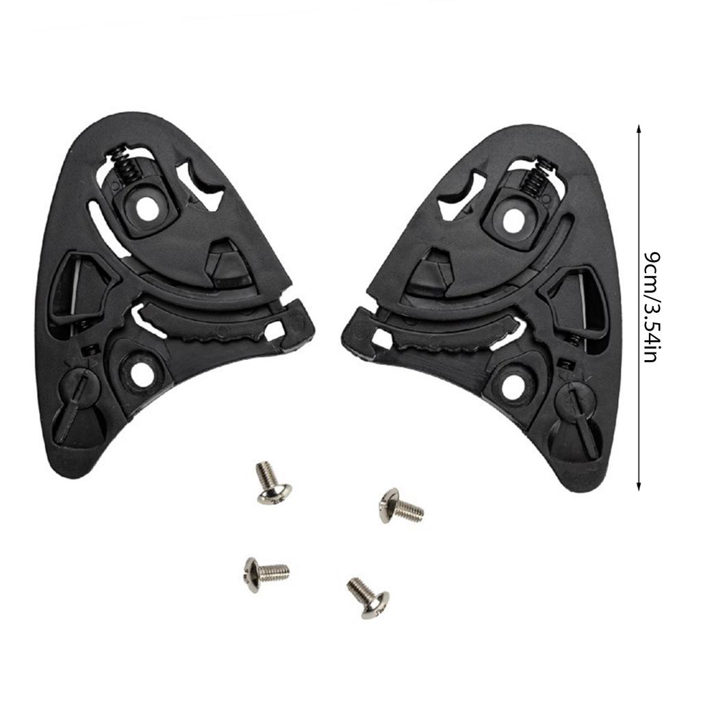 1 Paire Visière Casque Moto Bouclier Base d'Engrenage Support Lentille Pour Casques NXR2 X15 Base de Fixation Lentille