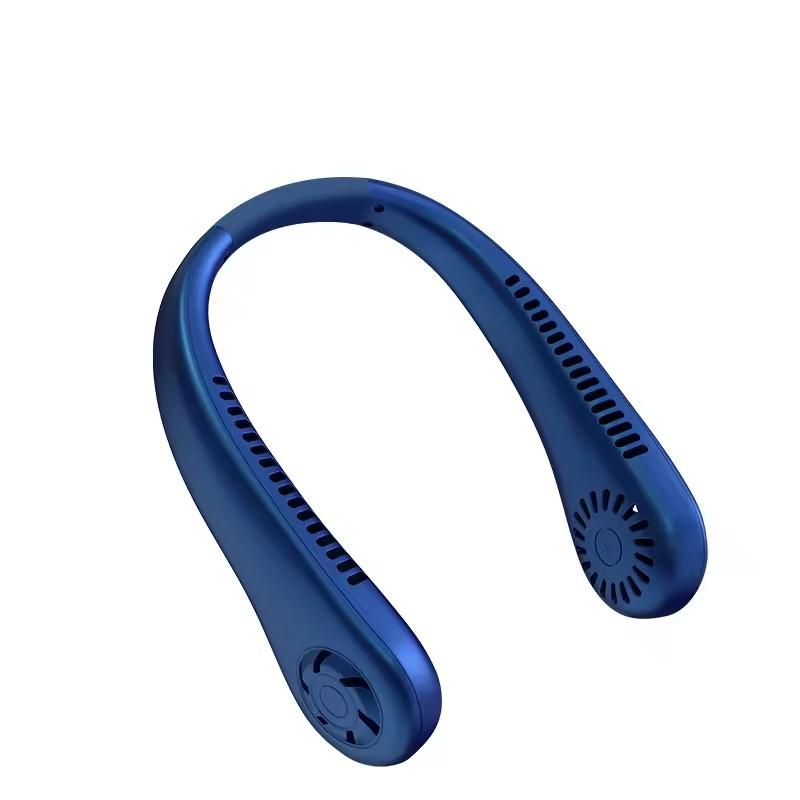 Bladeless Neck Fan USB Rechargeable Air Cooler Cooling Fan Wearable Neck Leafless Fan