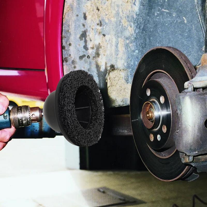 15cm Wheel Hub Brush Cleaning Rotor Wheel Hub Grinder Rust Grinding / Cleaning Rotor / Rim Surface for Cordless/ Air Drill
