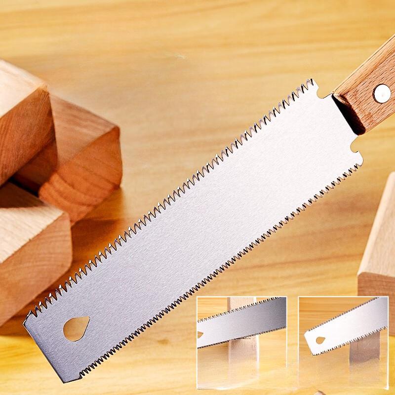1PC Japanese-style Small Double-sided Saw Woodworking Saw Tenon Saw Hand Saw Precision Fine Tooth Hand Saw Blade Logging Garden