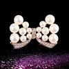 Cute Bow Pearl Brooch Corsage Flower Ornaments Female Wedding Exquisite Ethnic Style Hypoallergenic Affordable Luxury Enamel Brooch Long-Lasting Color