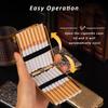 1pc Metal Cigarette Case Triple Opening Flip-Top Lid Pressure-Resistant Portable Cigarette Holder Smoking Accesoires Men's Gifts