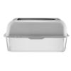 6 in Deep Cat Litter Box Odor-Free Litter Box with Filtering Foot Board