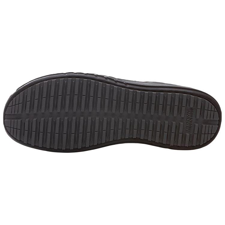 Li Ning River Trekking Classic Cushioning Slip Resistant Abrasion Resistant Low Top Casual Shoes Unisex Black AGCQ111-1