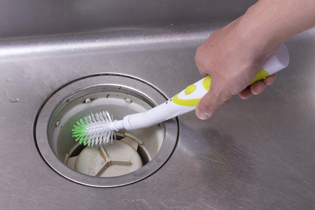 Sonic Scrubber Electric Kitchen Brush Trial for Drains Included Pcs Set (with Battery) SKB-JP