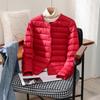 Lightweight Down Jacket for Women, Short Round Neck, Warm Inner Lining, Slim Fit, Thin Inner Layer, Oversized Jacket, Trendy