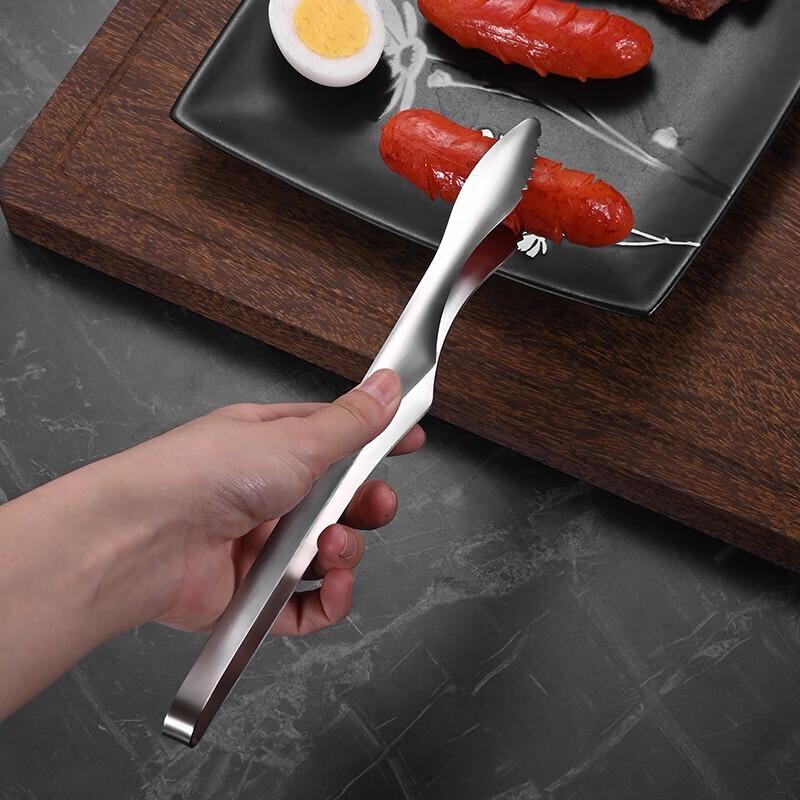 ZISIZ Stainless Steel Buffet Food Tong