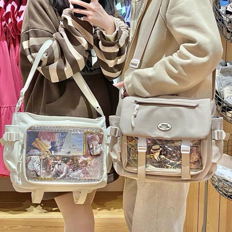 Daily Transparent Shoulder Crossbody Versatile Bar Secondary Campus College Style Pain Bag
