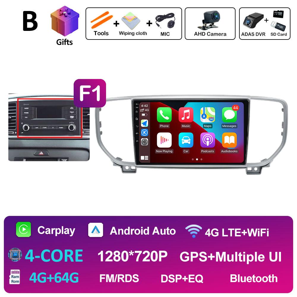 Intelligent System DSP Stereo For KIA Sportage 4 QL 2019 2020 2021 Multimedia Player Navigation GPS Cooling Fan WIFI Auto Tools