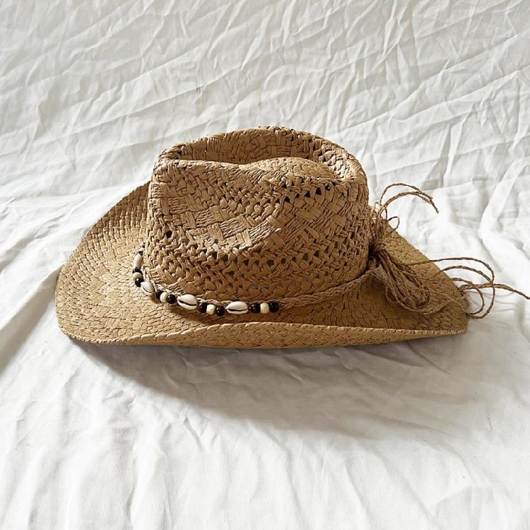 Handwoven Straw Hat Sun Protective Caps for Adult Unisex Breathable Vacation Straw Hat Photoshoots Hat for Music Festival