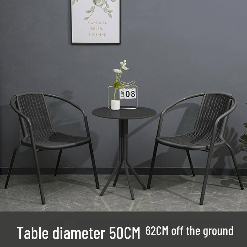 European Style Outdoor Cafe Milk Tea Table and Chair Set