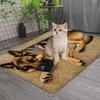 1pc Deep Sleep German Shepherd Welcome Doormat, 2D Flat Printed Cute Pet Rug, Healing-Style Absorbent Non-Slip Foot Mat, Machine Washable Absorbent Ea