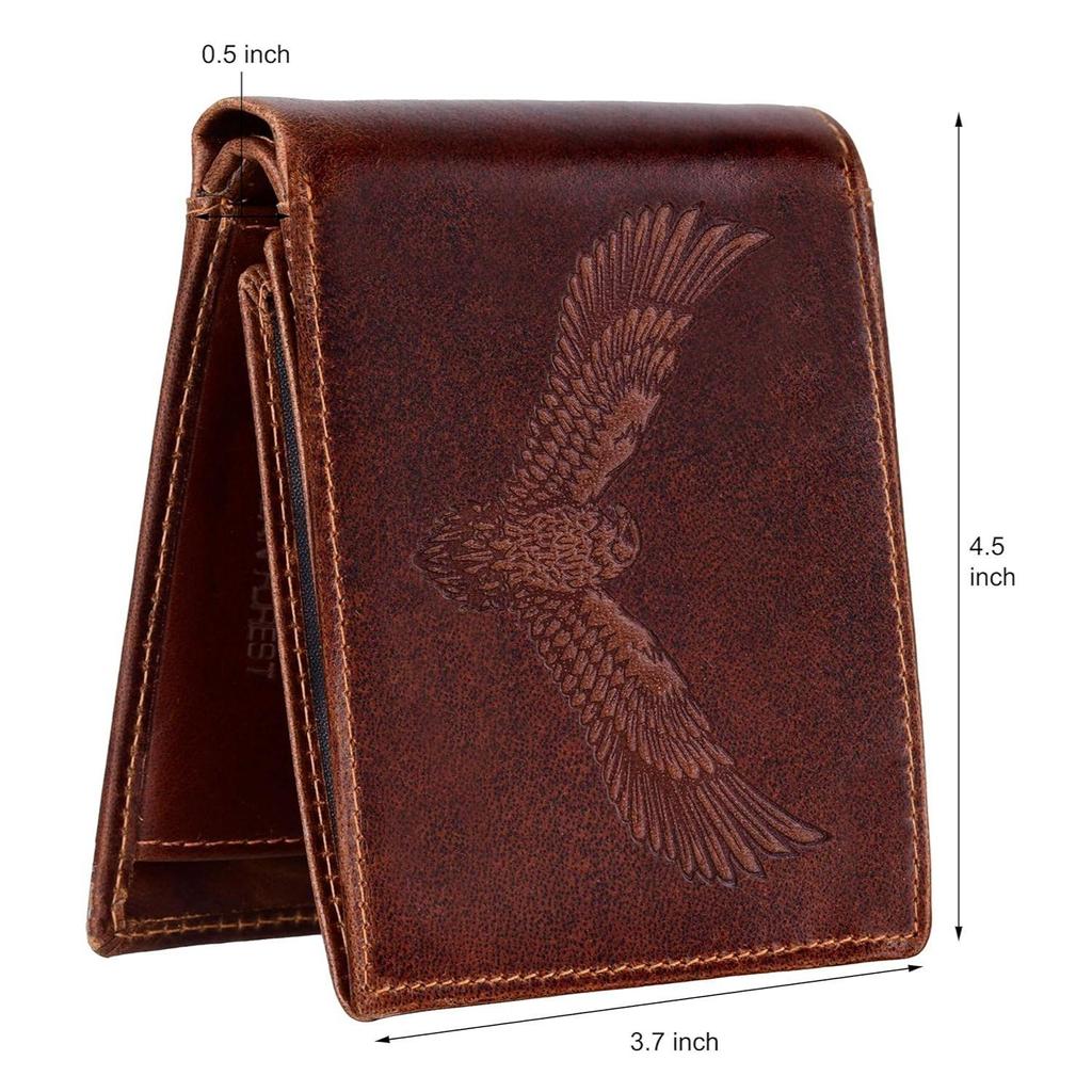 Zeus Caramel Brown Leather Wallet for Men