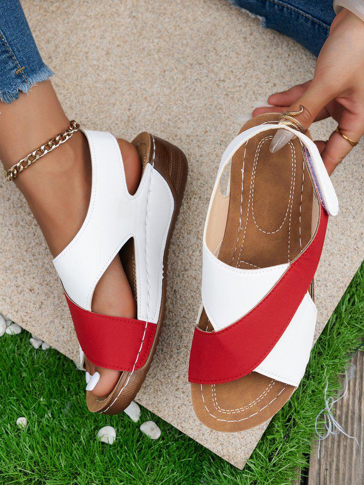2024 Women s Platform Roman Sandals: Open-Toe, Thick Sole, Versatile Summer Beach Sandals 38