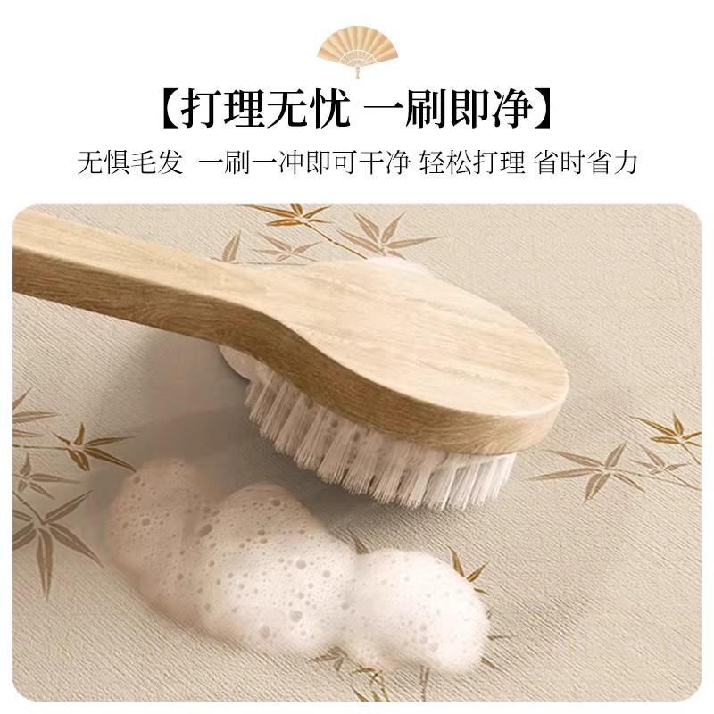 Modern Chinese Style Diatomite Floor Mat Entryway Kitchen Non-Slip Water Absorbent Easy Clean Square Rug