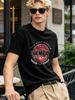 Vintage Champion Print Casual T Shirt Soft Comfy Short Sleeve Unisex Daily Top