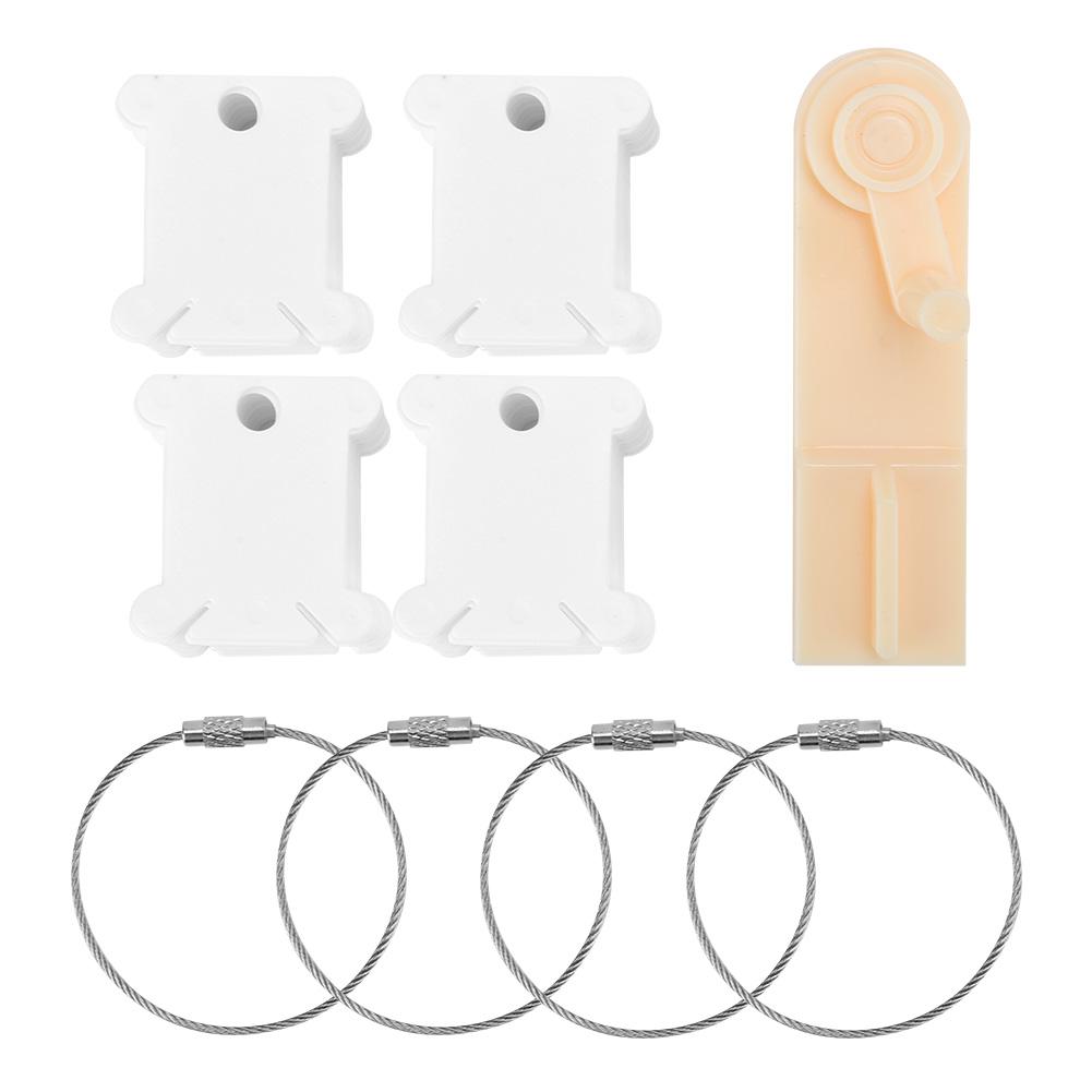 Plastic Floss Bobbin Set CrossStitch Embroidery Thread Management Tool Manual Winding White