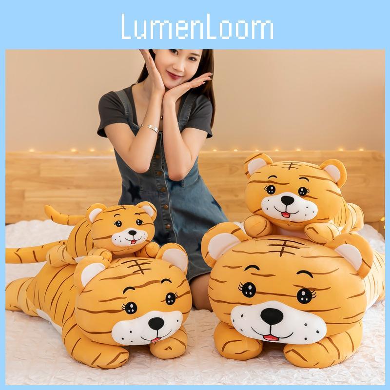 Tiger Toy Plush Cartoon Stuffed Animal Doll Cute Home Decoration Gifts Kids