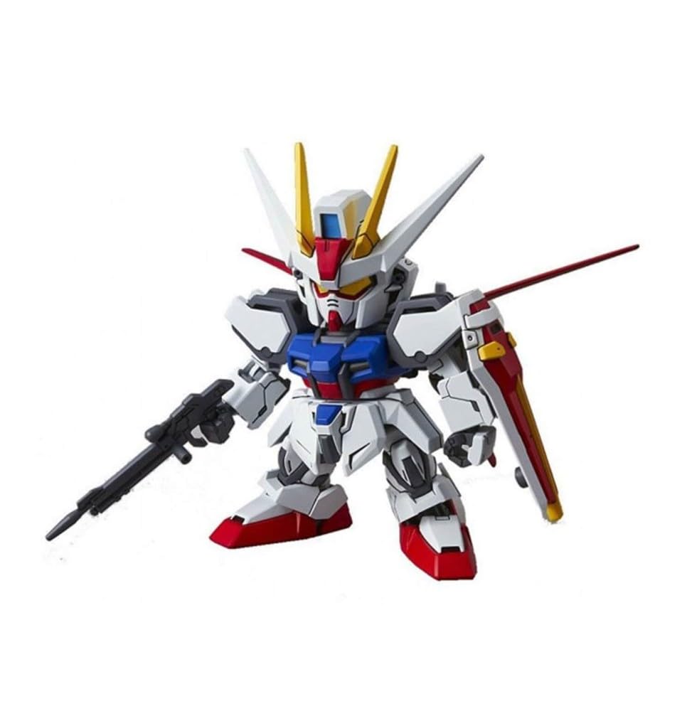 SD Gundam EX Standard Mobile Suit Gundam SEED Aile Strike Gundam Plastic Model Kit Pre-colored