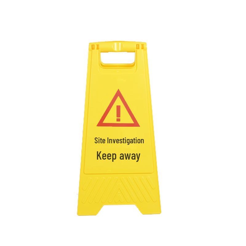 Portable Yellow A-Frame Foldable Plastic Warning and Directional Parking Sign