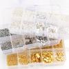 1Set Jewelry Making Kit Metal Lobster Clasp Open Jump Rings Earrings Hook Repair Tools Box For DIY Jewelry Making Accessories