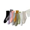 Solid Color Confinement Socks, Medium Socks, Pure Cotton Socks, Summer Thin Candy-Colored Spring And Autumn Stockings, Socks