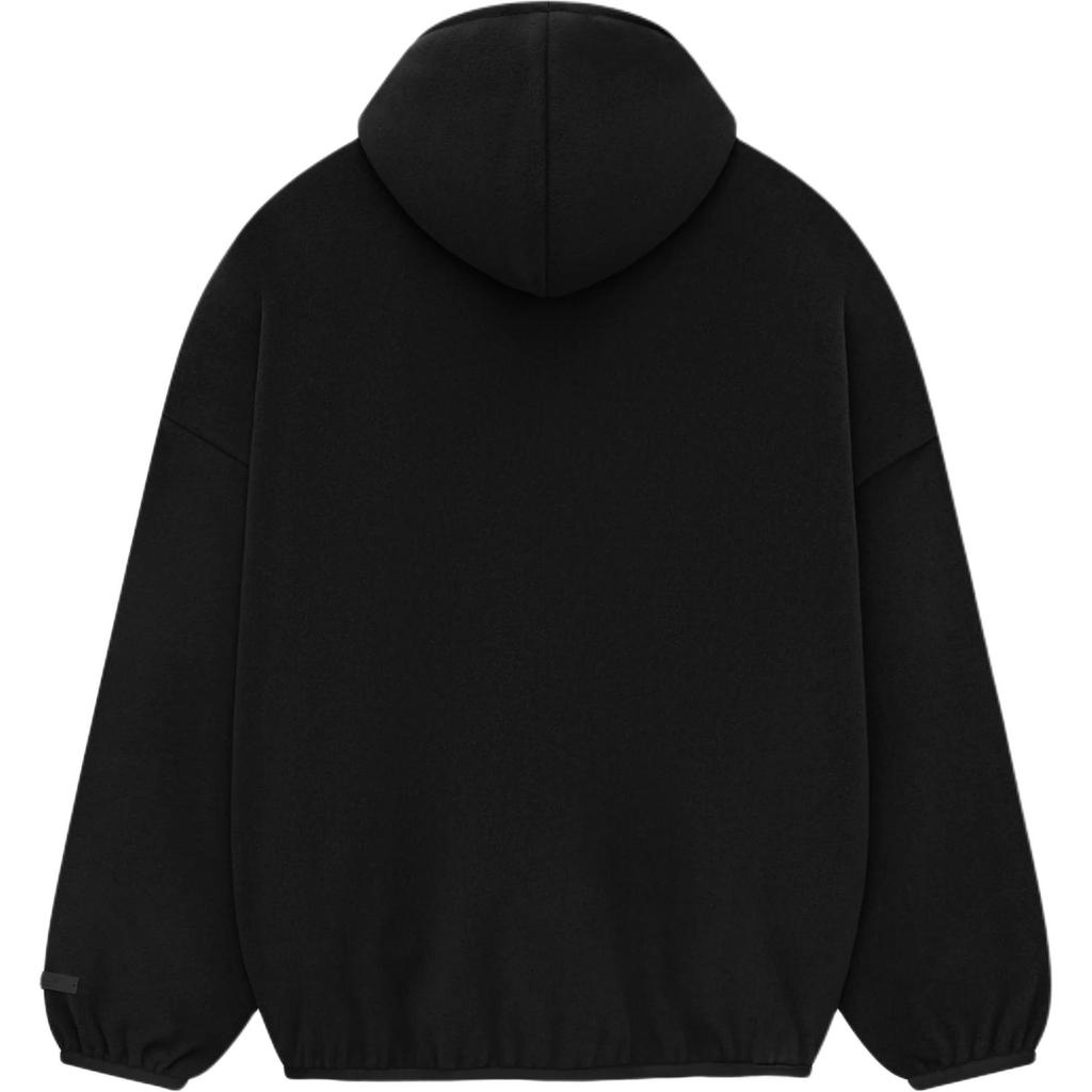 Fear of God Essentials Brushed Hoodie Black Men Tops 202HO246410F