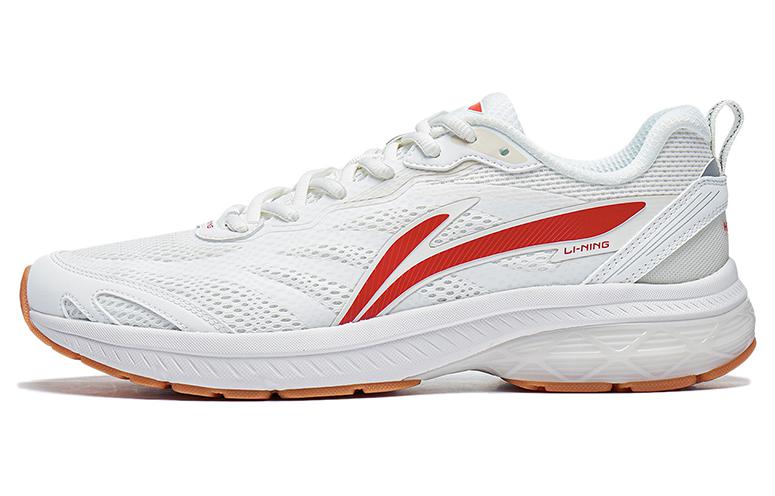 Li Ning Fuyao Slip Resistant Abrasion Resistant Low top Running Shoes Women s White Red ARXT014-5 40
