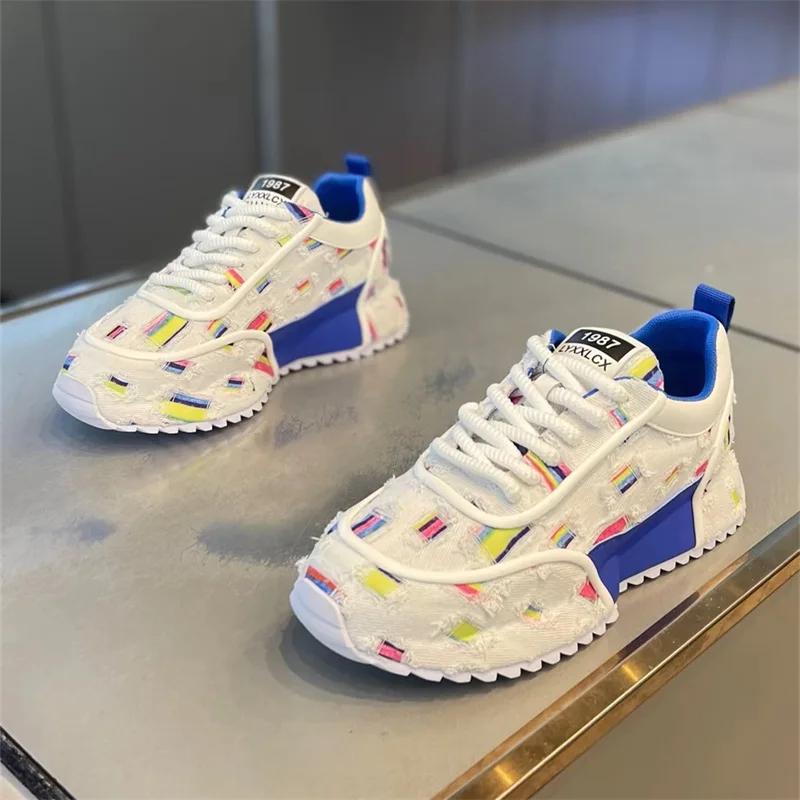 

Оригинальные мужские кроссовки, дизайнерские кроссовки на платформе, дышащая повседневная обувь для мужчин, теннисные туфли, большой размер 46, Zapatillas Hombre 44