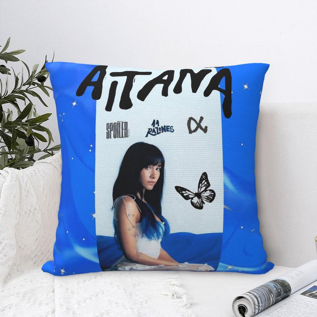 Singer Aitana Cuarto Azul Tour Pillow Covers Polyester Car Cushion Cover Creative Decorative Pillow Cover 45*45