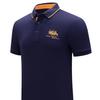 Tricou polo pentru bărbați, de vară, cu mânecă scurtă, brodat, lejer, cu dungi