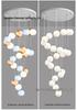 Modern Minimalist Moon Planet Staircase Pendant Chandelier for Duplex Villa Living Room