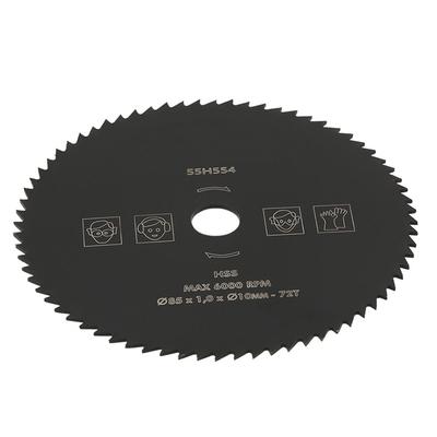 85mm Diameter 10mm Bore Circular Saw Blade HSS Material 72 Teeth HSS Saw Blade Carbide Material Fast Cutting Carbide Saw Blade