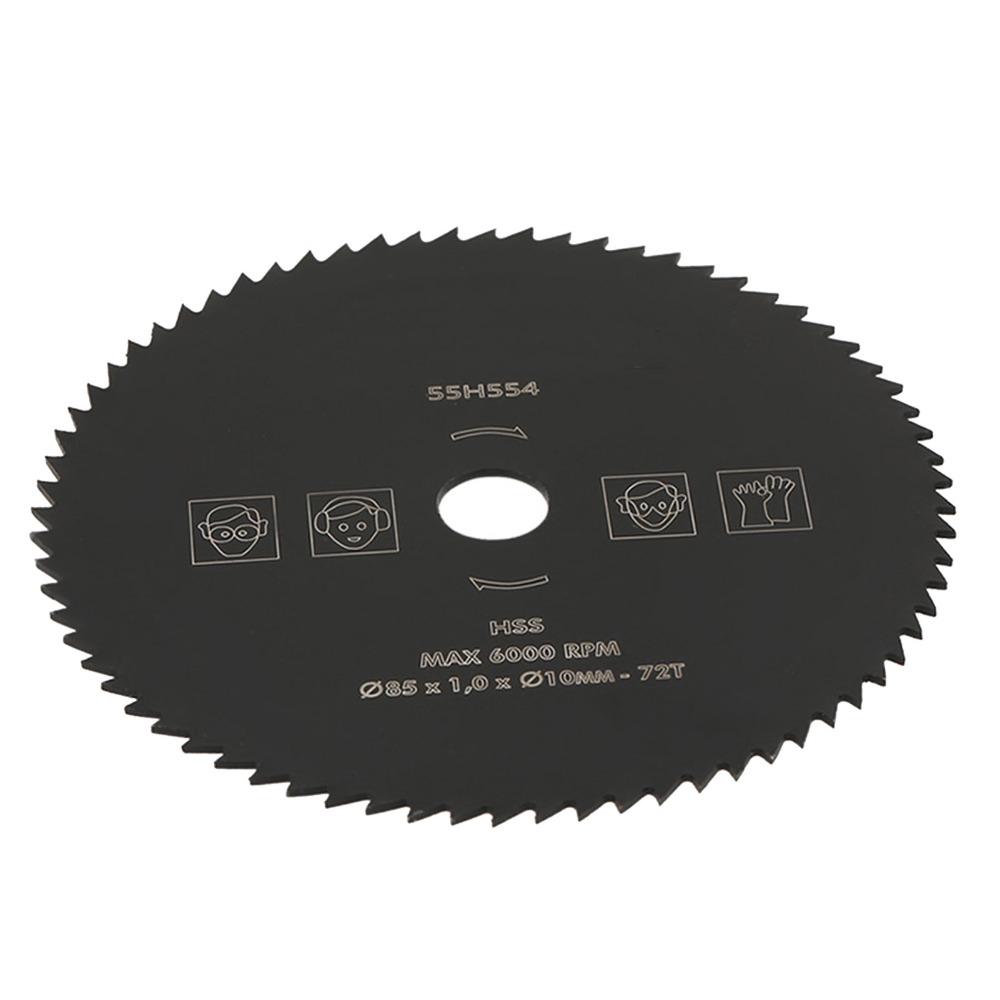 85mm Diameter 10mm Bore Circular Saw Blade HSS Material 72 Teeth HSS Saw Blade Carbide Material Fast Cutting Carbide Saw Blade