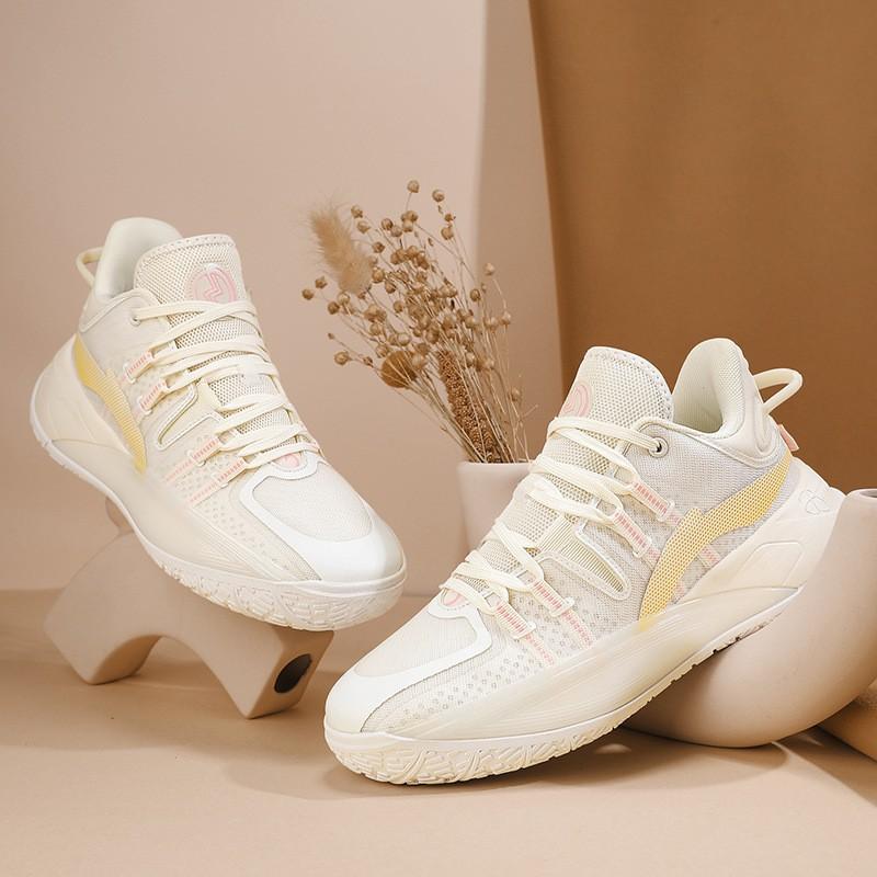 Mens Low-Cut Basketball Shoes Practice Performance Lightweight Breathable PU Mesh Sneakers