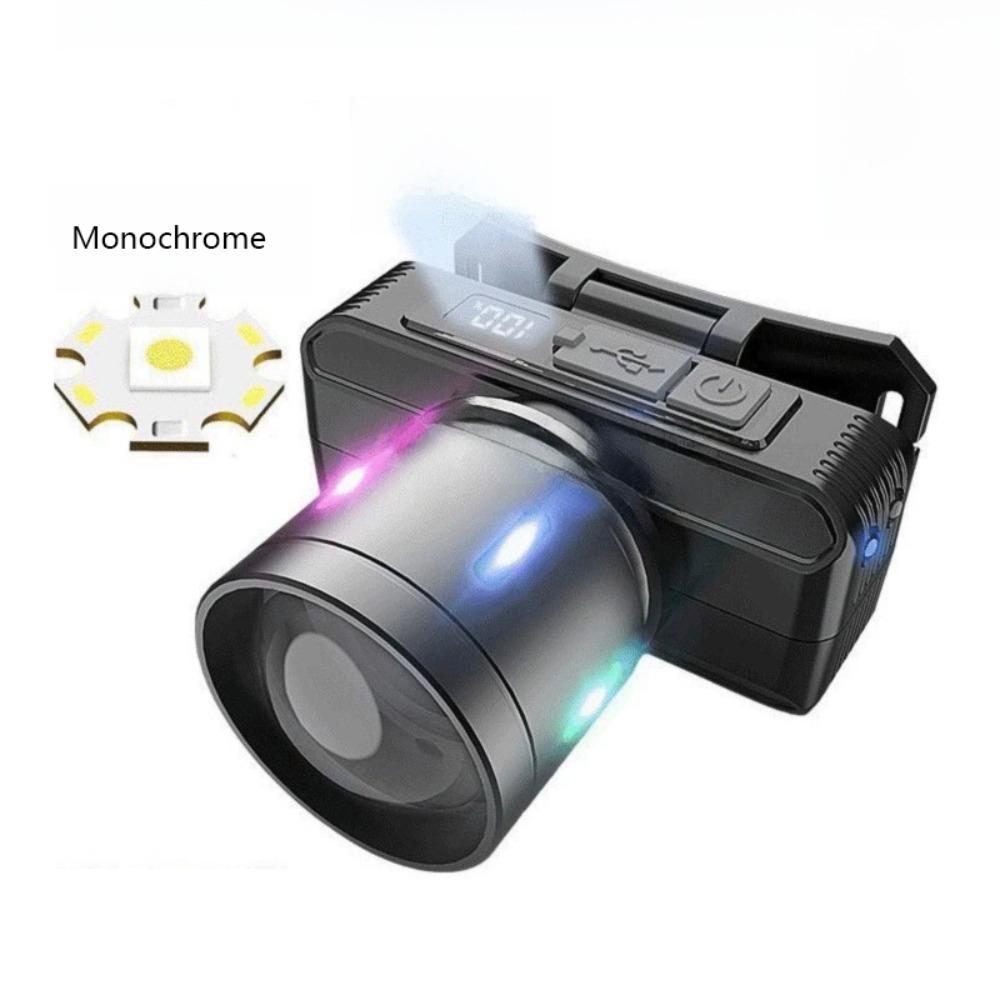 

Portable Rechargeable LED Headlamp Super Bright White Light Front Flashlight Waterproof Searching Light Outdoor