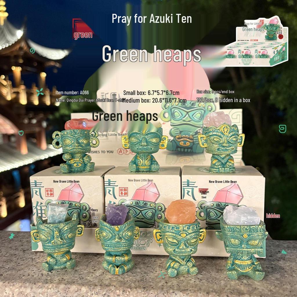 Qingqiu Nine-Tailed Fox Blind Box Figurine - Trendy New Year Gift & Desktop Decoration