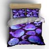 Whimsical Purple Whale Set Bedding Duvet Cover Set  (1*Duvet Cover 2*Pillowcases, without duvet insert)