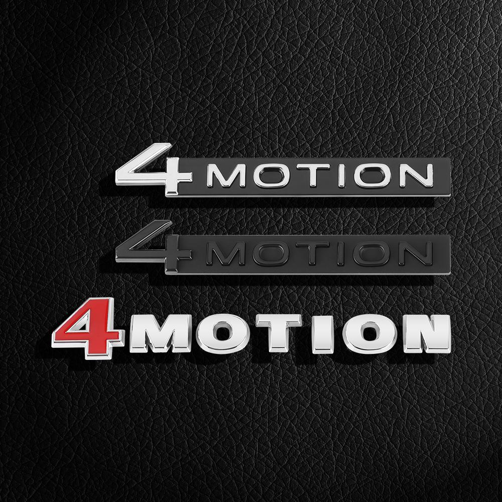 3D ABS NJMUIX Car Sticker 4Motion Badge Letter Sticker Car Trunk Decal For Volkswagen VW R Golf 4 5 6 Passat Tiguan Jetta Polo Bora CC