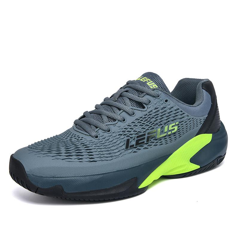 

Outdoor Men‘s Badminton Sneakers Women Breathable Mesh Tennis Athletic Shoes Lace-up Gym Sneakers Non-slip Sports Training Shoes 46