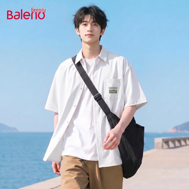 Baleno Men's Sand Washed Short Sleeve Casual Shirt