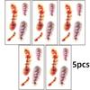 10/5pcs Bloody Wound Scar Stickers Halloween Makeup Temporary Tattoos Fake Zombie Body Art Stickers for Cosplay Parties Pranks
