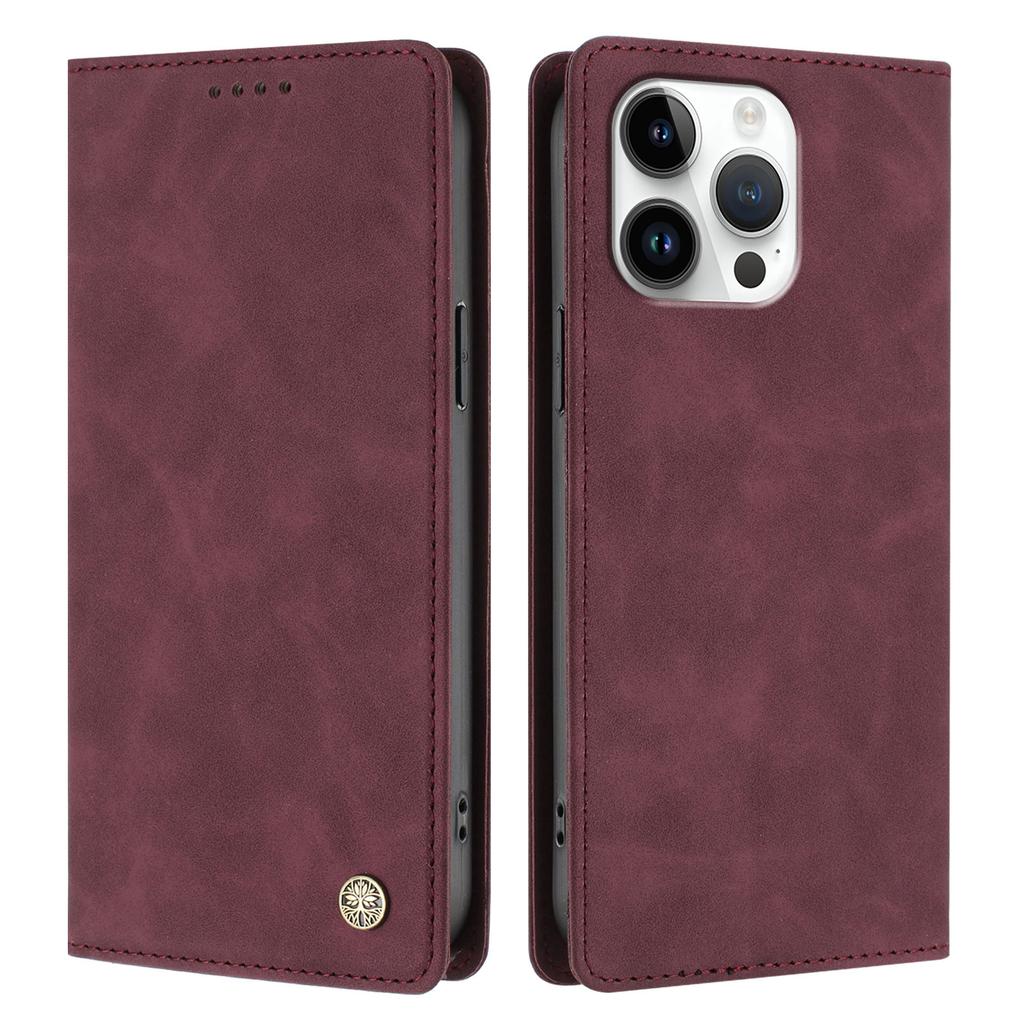 For iPhone 16 Pro Max HX Case RFID Blocking Wallet Stand Leather Flip Phone Cover