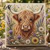 Animal Faux Pearl Painting DIY Kit Art Kit Cute Decorative Supplies 3D Flowers Crafting for Adults Home Wall Decor