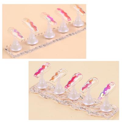 Suporte profissional para prática de unhas Base magnética Espessura para prática de unhas