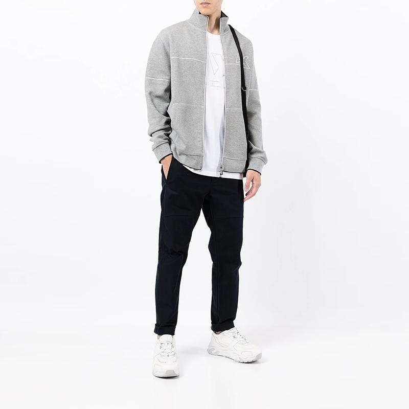 Armani Exchange Letter Logo Cotton Crew Neck Short Sleeve T-Shirt Men Tops White 6KZTFA-ZJBVZ-1100
