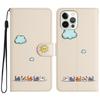 Applicable To iPhone16 Mobile Phone Case Cartoon Cat Leather Case, Samsung S25a56 Xiaomi OPPO Wallet All-inclusive Card