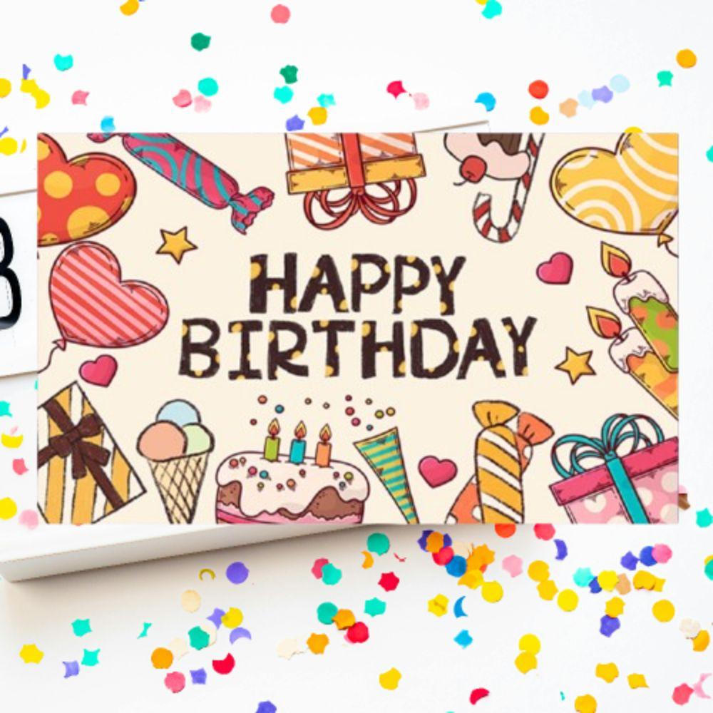Cute Happy Birthday Photography Backdrop Celebrate Party Hanging Banner  Home Decor