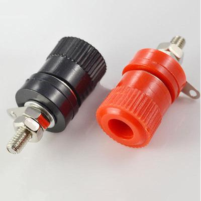 1 Pair Amplifier Terminal Binding Post Banana Plug Jack Panel Mount Lager Size