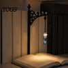 Retro Wrought Iron Wall Bracket Vintage Hanging Stand, Decorative Hook Rack for Small Iris Top Decoration Ornaments, Black Display Holder